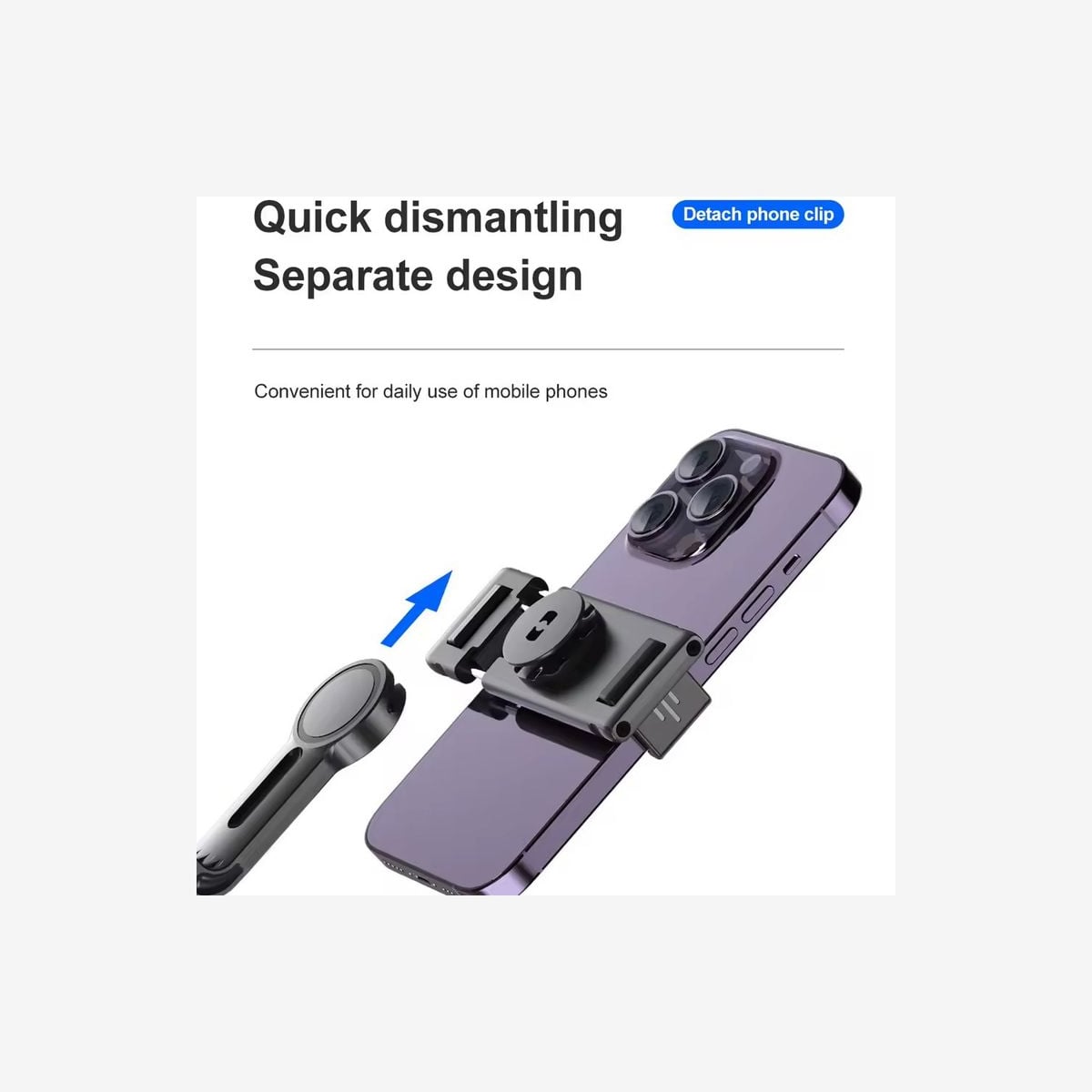 Stabilisateur de téléphone intelligent avec suivi du visage et lumière de remplissage pour des vidéos fluides